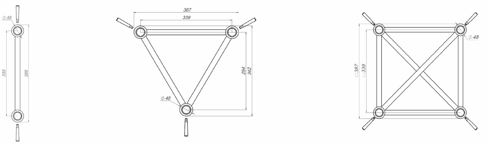 Купить коннекторные фермы серии 40S в компании Truss for Stage